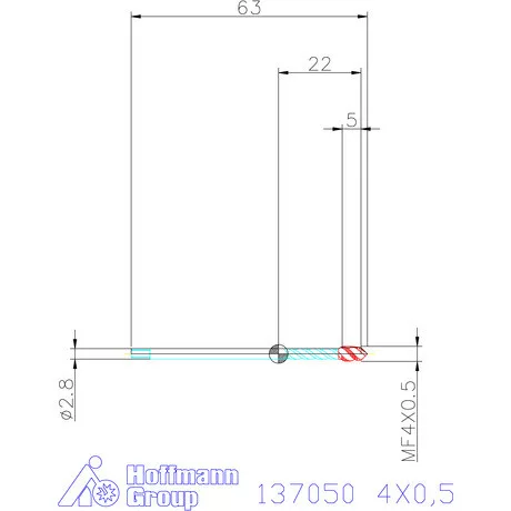 Garant Gépi menetfúró HSS-E 4X0,5