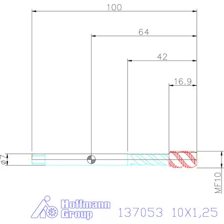 Garant Garant Master Tap INOX gépi menetfúró HSS-E-PM 10X1,25