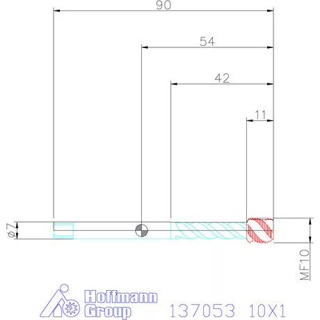 Garant Garant Master Tap INOX gépi menetfúró HSS-E-PM 10X1