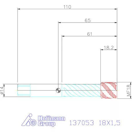 Garant Garant Master Tap INOX gépi menetfúró HSS-E-PM 18X1,5