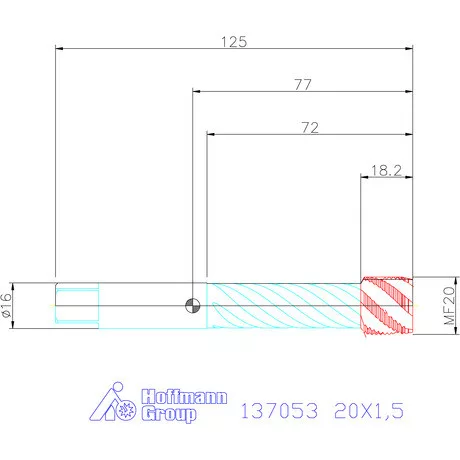 Garant Garant Master Tap INOX gépi menetfúró HSS-E-PM 20X1,5