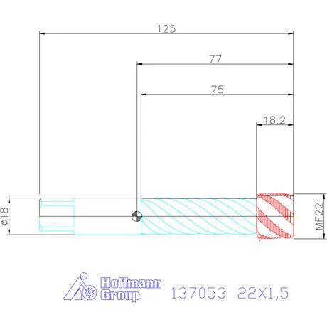 Garant Garant Master Tap INOX gépi menetfúró HSS-E-PM 22X1,5