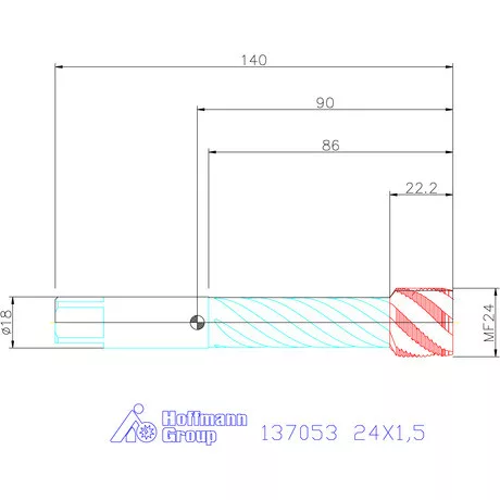 Garant Garant Master Tap INOX gépi menetfúró HSS-E-PM 24X1,5