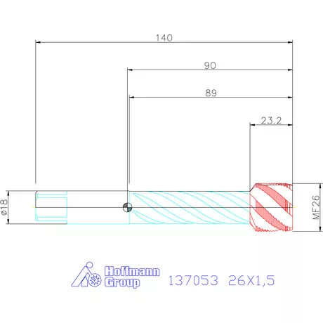 Garant Garant Master Tap INOX gépi menetfúró HSS-E-PM 26X1,5