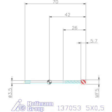 Garant Garant Master Tap INOX gépi menetfúró HSS-E-PM 5X0,5