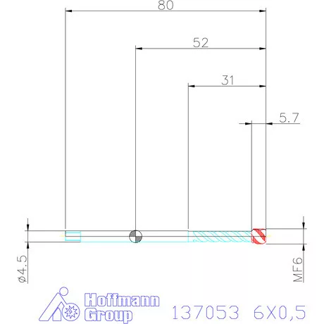 Garant Garant Master Tap INOX gépi menetfúró HSS-E-PM 6X0,5