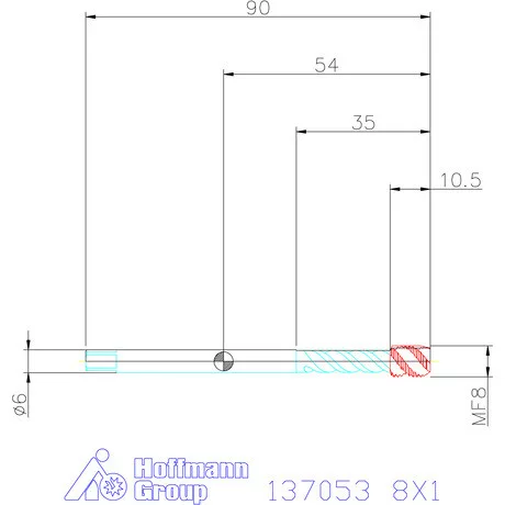 Garant Garant Master Tap INOX gépi menetfúró HSS-E-PM 8X1