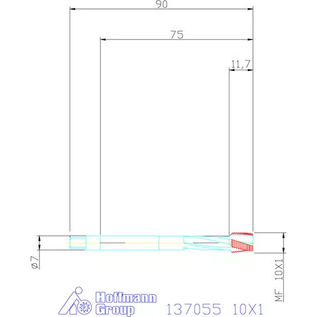Garant Gépi menetfúró HSS-E-PM 10X1