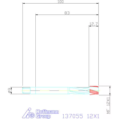 Garant Gépi menetfúró HSS-E-PM 12X1