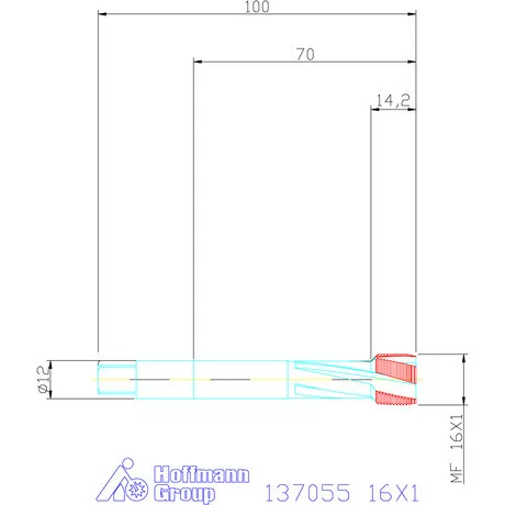 Garant Gépi menetfúró HSS-E-PM 16X1