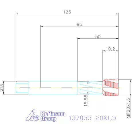 Garant Gépi menetfúró HSS-E-PM 20X1,5