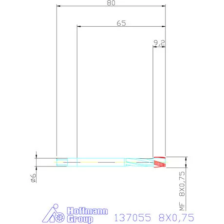 Garant Gépi menetfúró HSS-E-PM 8X0,75