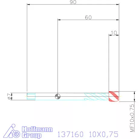 Garant Garant Master Tap gépi menetfúró HSS-E-PM 6HX 10X0,75
