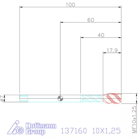 Garant Garant Master Tap gépi menetfúró HSS-E-PM 6HX 10X1,25