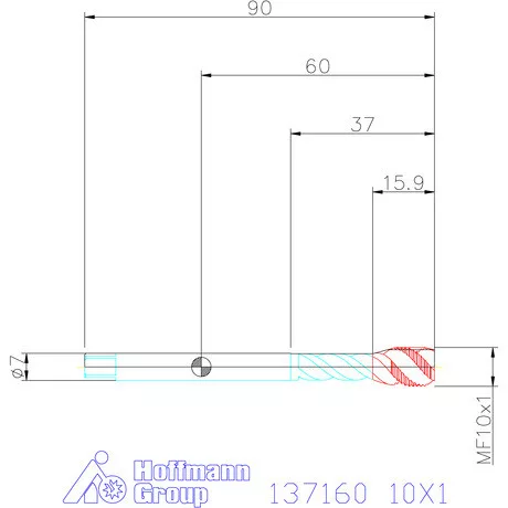 Garant Garant Master Tap gépi menetfúró HSS-E-PM 6HX 10X1