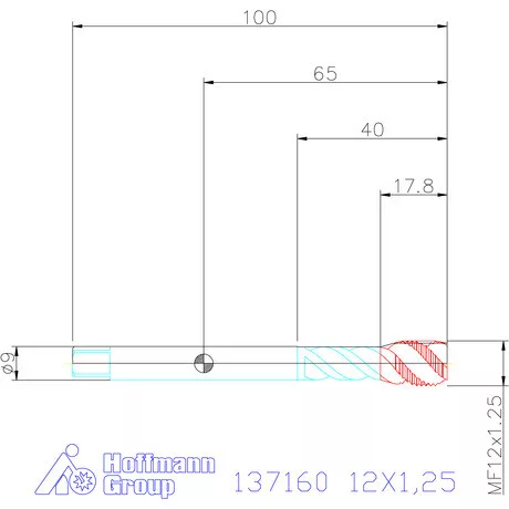Garant Garant Master Tap gépi menetfúró HSS-E-PM 6HX 12X1,25