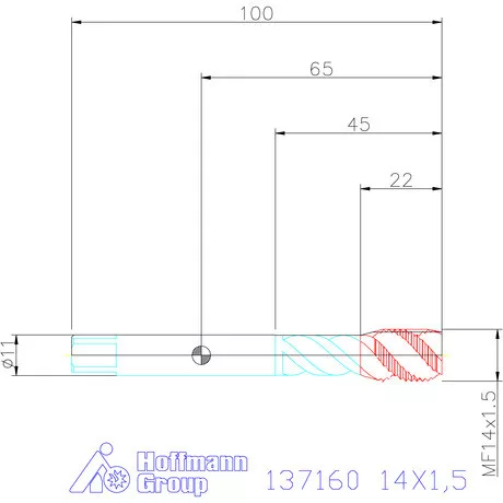 Garant Garant Master Tap gépi menetfúró HSS-E-PM 6HX 14X1,5
