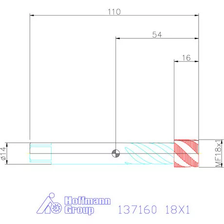 Garant Garant Master Tap gépi menetfúró HSS-E-PM 6HX 18X1