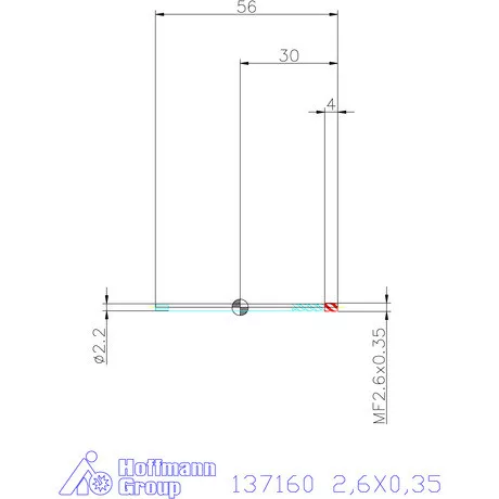 Garant Garant Master Tap gépi menetfúró HSS-E-PM 6HX 2,6X0,35