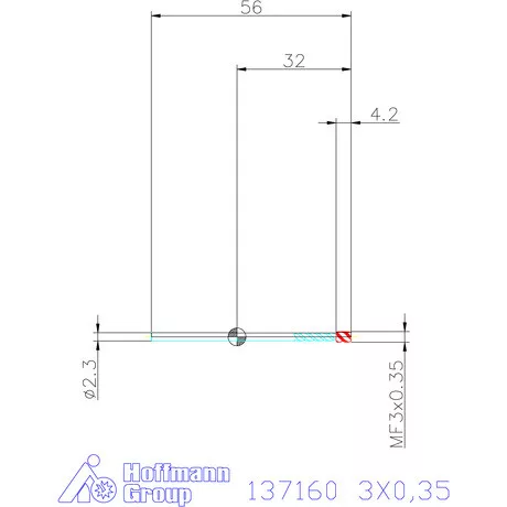 Garant Garant Master Tap gépi menetfúró HSS-E-PM 6HX 3X0,35