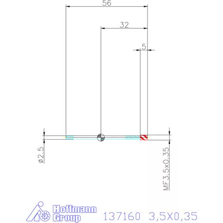 Garant Garant Master Tap gépi menetfúró HSS-E-PM 6HX 3,5X0,35