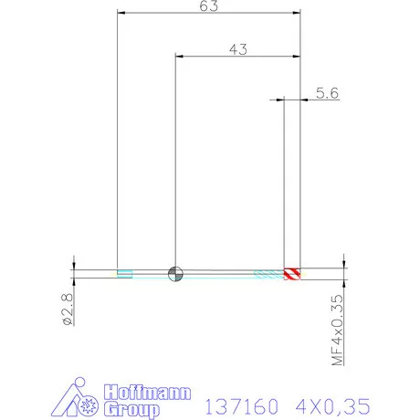 Garant Garant Master Tap gépi menetfúró HSS-E-PM 6HX 4X0,35