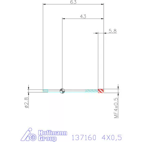 Garant Garant Master Tap gépi menetfúró HSS-E-PM 6HX 4X0,5