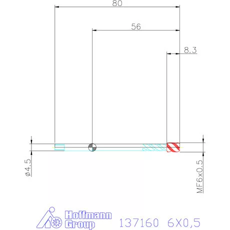 Garant Garant Master Tap gépi menetfúró HSS-E-PM 6HX 6X0,5