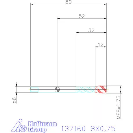 Garant Garant Master Tap gépi menetfúró HSS-E-PM 6HX 8X0,75