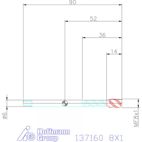 Garant Garant Master Tap gépi menetfúró HSS-E-PM 6HX 8X1