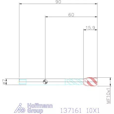 Garant Garant Master Tap gépi menetfúró HSS-E-PM 6GX 10X1