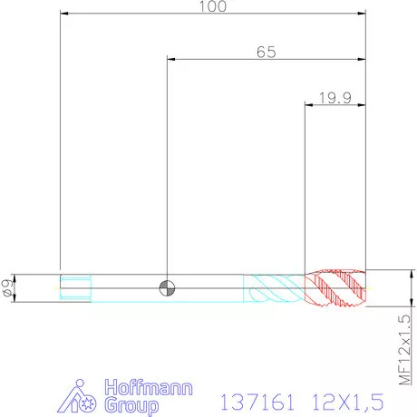 Garant Garant Master Tap gépi menetfúró HSS-E-PM 6GX 12X1,5