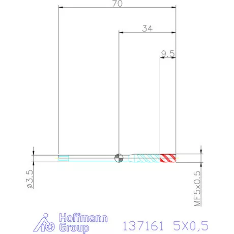 Garant Garant Master Tap gépi menetfúró HSS-E-PM 6GX 5X0,5