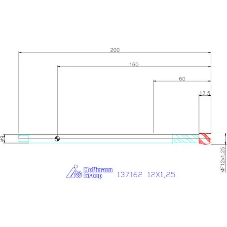 Garant Garant Master Tap gépi menetfúró Extra hosszú HSS-E-PM 6HX 12X1,25