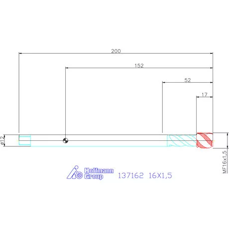 Garant Garant Master Tap gépi menetfúró Extra hosszú HSS-E-PM 6HX 16X1,5