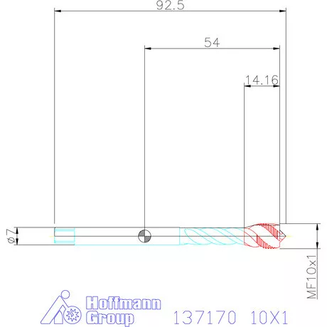 Holex Holex Pro Tap gépi menetfúró HSS-E 6H 10X1