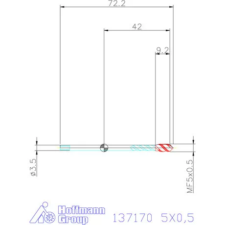 Holex Holex Pro Tap gépi menetfúró HSS-E 6H 5X0,5