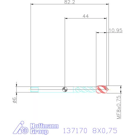Holex Holex Pro Tap gépi menetfúró HSS-E 6H 8X0,75