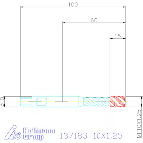 Garant Gépi menetfúró szinkronorsókhoz HSS-E-PM Form E 10X1,25