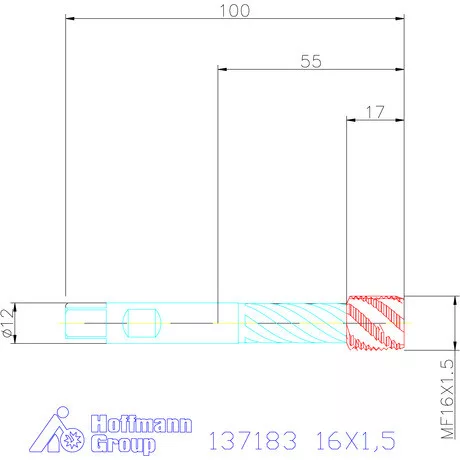 Garant Gépi menetfúró szinkronorsókhoz HSS-E-PM Form E 16X1,5