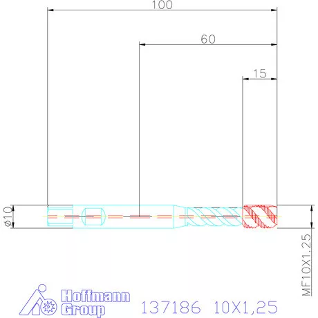 Garant Gépi menetfúró szinkronorsókhoz HSS-E-PM IK / Form C 10X1,25