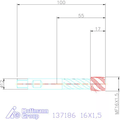 Garant Gépi menetfúró szinkronorsókhoz HSS-E-PM IK / Form C 16X1,5