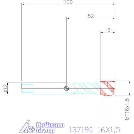 Garant Garant Master Tap gépi menetfúró balmenet 16X1,5