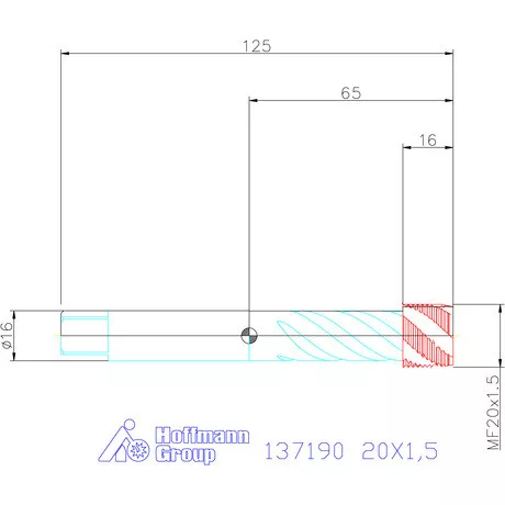 Garant Garant Master Tap gépi menetfúró balmenet 20X1,5