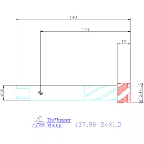 Garant Garant Master Tap gépi menetfúró balmenet 24X1,5