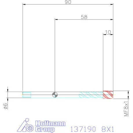 Garant Garant Master Tap gépi menetfúró balmenet 8X1