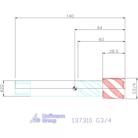 Garant Garant Master Tap Alu gépi menetfúró G3/4