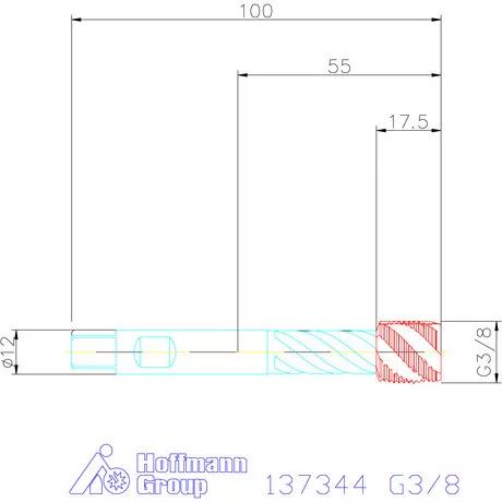 Garant Gépi menetfúró szinkronorsókhoz HSS-E-PM Form C G3/8