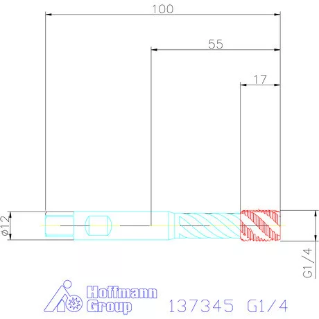 Garant Gépi menetfúró szinkronorsókhoz HSS-E-PM Form E G1/4