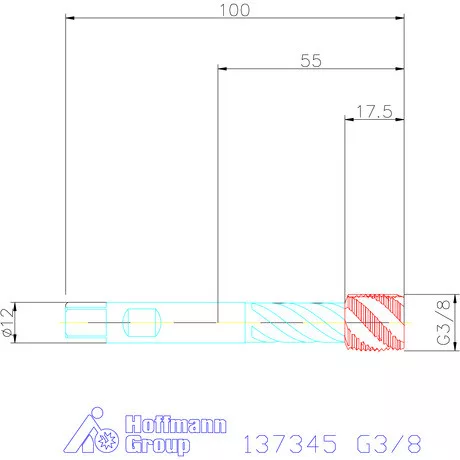 Garant Gépi menetfúró szinkronorsókhoz HSS-E-PM Form E G3/8